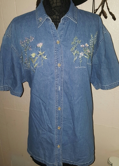 bobbie brooks denim shirts